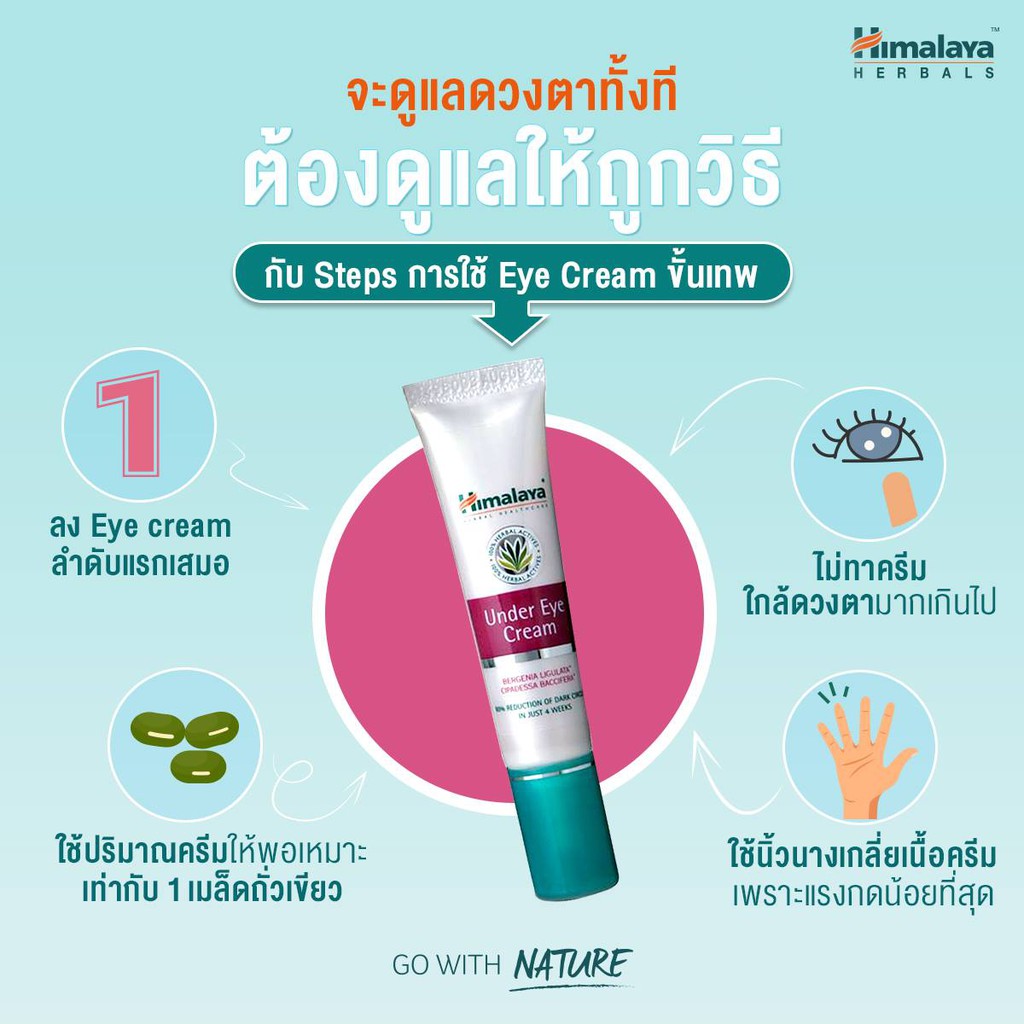 Himalaya Herbals Under Eye Cream 15ml.ครีมทารอบดวงตา 2หลอด Shopee