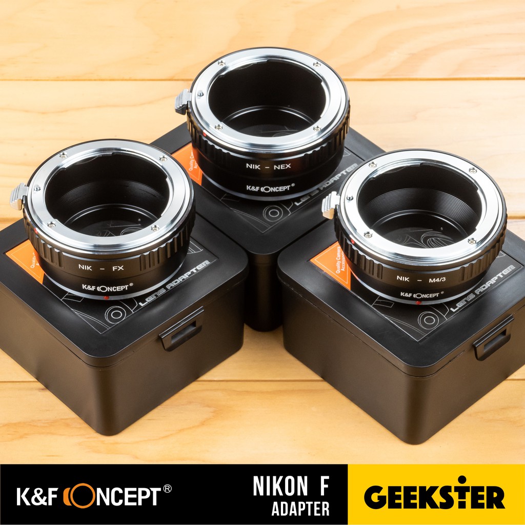 K&F เมาท์แปลง Nikon F / Ai / Ais Lens Adapter ( NIK - FX / NIK - NEX / NIK - m43 , m4/3 , fx , ef-m / KF )