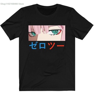 เสื้อยืดพิมพ์ลายแฟชั่น เสื้อยืดผ้าฝ้าย พิมพ์ลายอนิเมะ Darling in the FRANXX Zero Two 02 สําหรับผู้ชาย