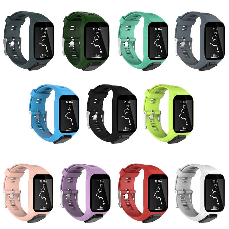 สายนาฬิกาข้อมือซิลิโคนสำหรับ TomTom Runner 2 3 Spark 3watch