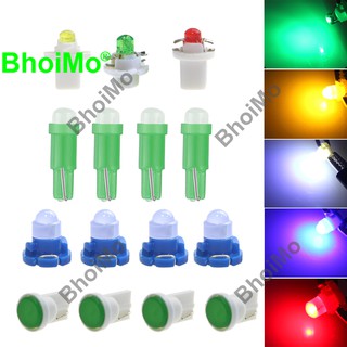 BhoiMo COB หลอดไฟติดแดชบอร์ดด้านข้างรถยนต์ รถมอเตอร์ไซค์ LED T5 t10 T3 T4.2 W3W T4.7 B8.3 B8.4 B8.5 194 W5W 168 17 73 74 2721 DC12V