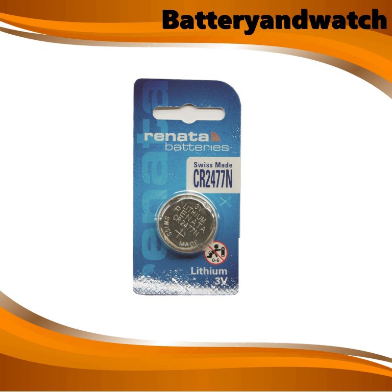 ถ่านกระดุม ถ่านนาฬิกา  Renata CR2477N , 2477N , 2477n
