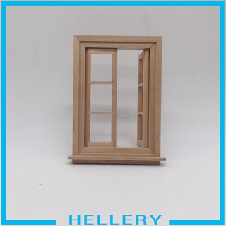 ( Hellery ) กรอบหน้าต่างขนาดเล็กสําหรับตกแต่งบ้านตุ๊กตา