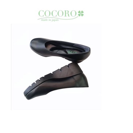 Cocoro Shoes รองเท้าเพื่อสุขภาพผู้หญิง น้ำหนักเบา รุ่น 3077 Bella สีดำ