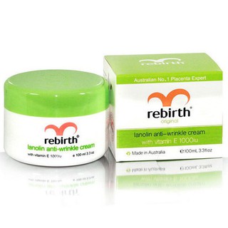 ✅ Re-birth Lanolin Anti-Wrinkle Cream with Vitamin E 100g.