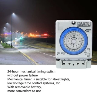 ไทม์เมอร์ นาฬิกาตั้งเวลามีแบตเตอร์รี่สำรองไฟ (Timer Switch)