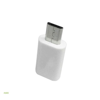 Han อะแดปเตอร์แปลงสายชาร์จ Micro Usb ตัวผู้ เป็น Usb-C Type C ตัวเมีย