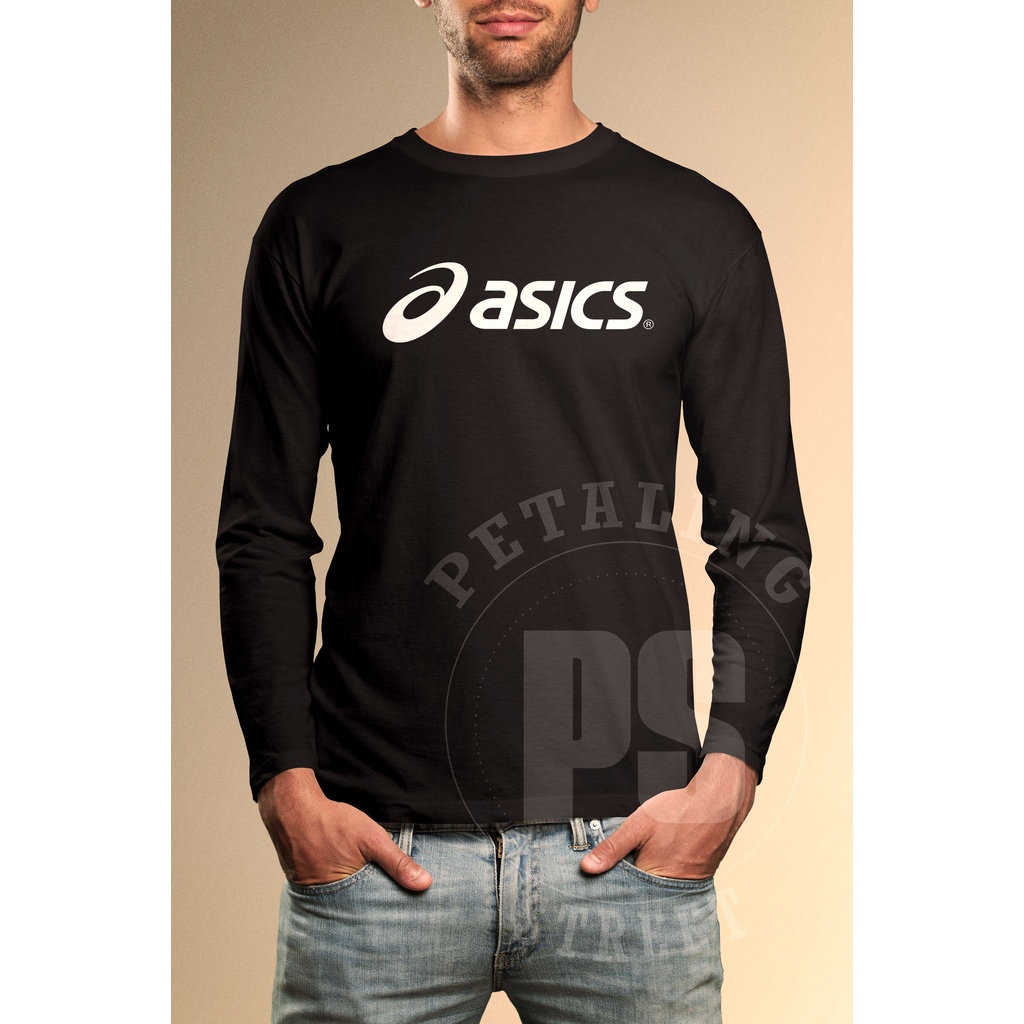 [3 WARNA] @S CS SPORT เสื้อยืดแขนยาวโลโก้ / UNISEX TEE ผ้าฝ้าย 100% แฟชั่น CASUAL TRENDY STREETWEAR 