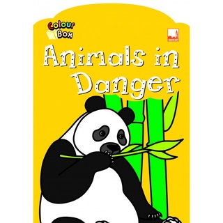 สมุดระบายสี แบบฝึกหัดเด็ก Colour Box - Animals in Danger Pelangithai