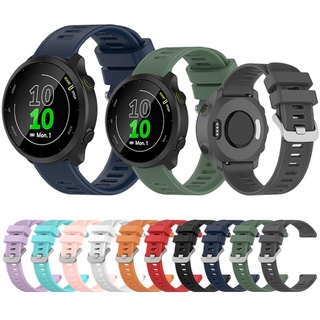 สายนาฬิกาข้อมือซิลิโคน 20มมสําหรับ Garmin Forerunner 158 55 245 645 สําหรับ Amazfit GTR 42 มม.