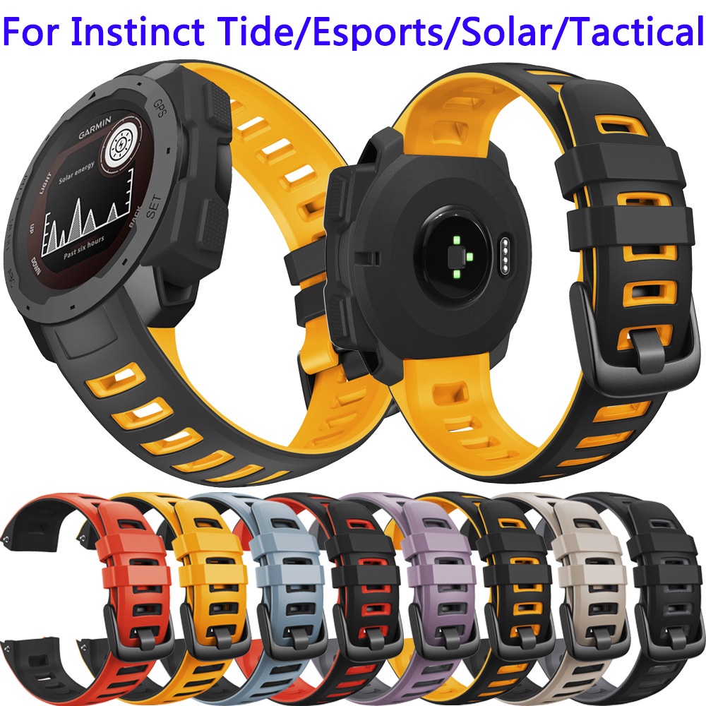 ซิลิโคนสําหรับ Garmin Instinct สายรัดข ้ อมือ Garmin Instinct Tide Instinct Esport Instinct พลังงานแสงอาทิตย ์ Instinct ยุทธวิธี