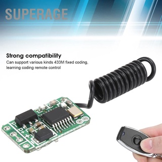 Superage 3.7V}12V โมดูลสวิทช์รีโมทควบคุมแบบไร้สาย Micro Dc