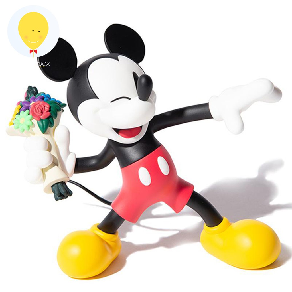 gachabox VCD Throw Mickey Mouse Original version พร้อมส่ง Medicom Toy Disney Vinyl Collectible Dolls flower bomber