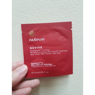 Panpuri แบบซองขนาดทดลอง 1.5 ml. Revive Wrinkle Smoothing 360° Eyelift Treatment