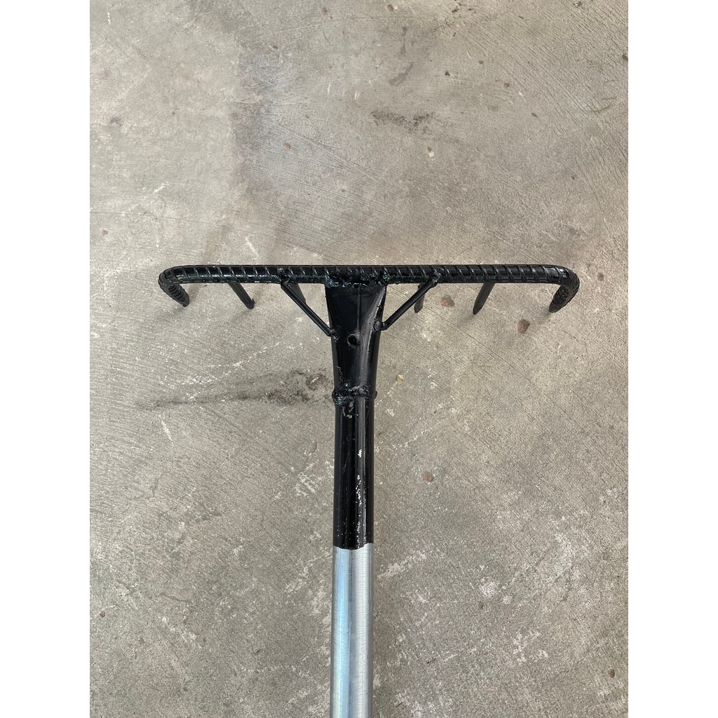 คราด 7ฟัน พร้อมด้ามเหล็ก คราดด้ามเหล็ก ด้ามยาว129ซม. - รูปที่ 3