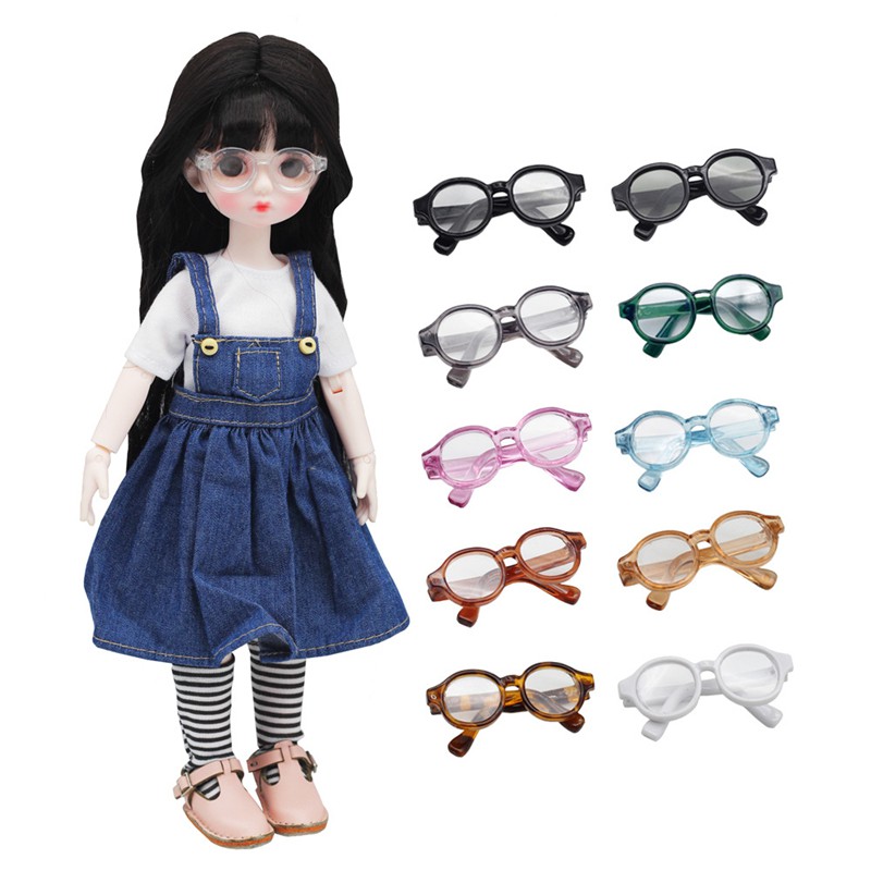 แว่นตาพลาสติกใสขนาด 4.5 ซมสําหรับตุ๊กตา 1/6 1/8 1/12 Bjd ราคา ถูกที่สุด ดีลบีเคเค รูปภาพหลัก