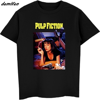 Bn3d9we23 เสื้อยืด ผ้าฝ้าย พิมพ์ลายโปสเตอร์ Quentin Tarantino 3D สีดํา สําหรับผู้ชาย VVB32EW13384