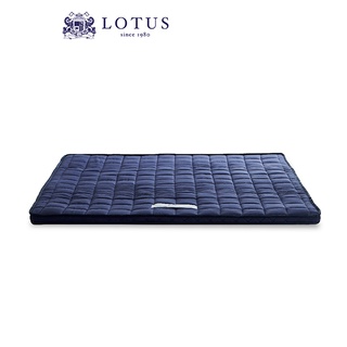 LOTUS ที่นอนยางพาราสีน้ำเงินกรมท่า บรรเทาอาการปวดหลัง Latex Made In Belgium ส่งฟรี