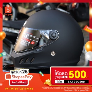 หมวกกันน็อคเต็มใบ หมวกกันน็อค BRG helmet รุ่น Retro วินเทจ หมวกกันน็อกคลาสสิค