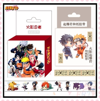 NARUTO สติ๊กเกอร์เทปวาชิลายการ์ตูนนารูโตะขนาด 15 มม . X 5 ม .