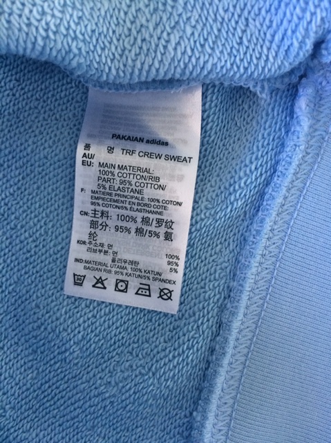 adidas ORIGINALS Trefoil Crew Sweatshirt blue FM3289 ap mart.shop ThaiPick