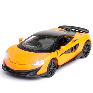 (บรรจุกล่อง) โมเดลรถยนต์จําลอง 1 ถึง 32 McLaren 600lt พร้อมเสียง และไฟ ของเล่นสําหรับเด็ก