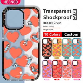 กันกระแทกใสแข็งแฟชั่นเคสโทรศัพท์มือถือ ลายการ์ตูน Sundae Kids Pink Hearts Mix น่ารัก สําหรับ Iphone 13 11 Pro 12 Mini Xs X Xr 7 8 Plus 15 14 Se2020คุณภาพสูงใสบางนิ่มTpu Casetifyซิลิโคนยี่ห้อโทรศัพท์มือถือไอโฟนปกป้องฝาปิด