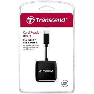 Transcend Card Reader RDC3 USB Type-C (TS-RDC3) - รับประกันศูนย์ 2 ปี