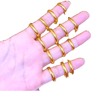 MKY Gold แหวนทอง ครึ่งสลึง (1.9 กรัม) ลายปลอกมีด แหวนเกลี้ยง ทอง96.5% ทองคำแท้*