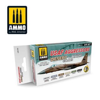 Ammo By MIG - AMIG7234 USAF AGGRESSORS DESERT &amp; ARTIC COLORS SET