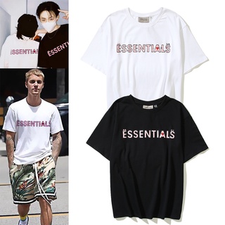 ราคาเสื้อยืดแขนสั้นลําลอง พิมพ์ลาย Fear OF GOD FOG ESSENTIALS แฟชั่นสําหรับผู้ชาย และผู้หญิงS-3XL