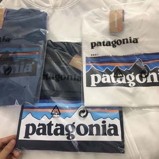 เสื้อยืดลําลอง ผ้าฝ้าย แขนสั้น คอกลม พิมพ์ลายตัวอักษร Patagonia Map