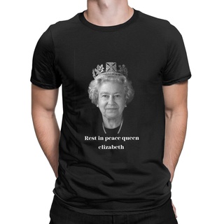 Rest In Peace Queen Elizabeth II Classic T Shirt Mens clothing Tee Shirt Round Collar Short Sleeve T Shirt Gift Idea Cl