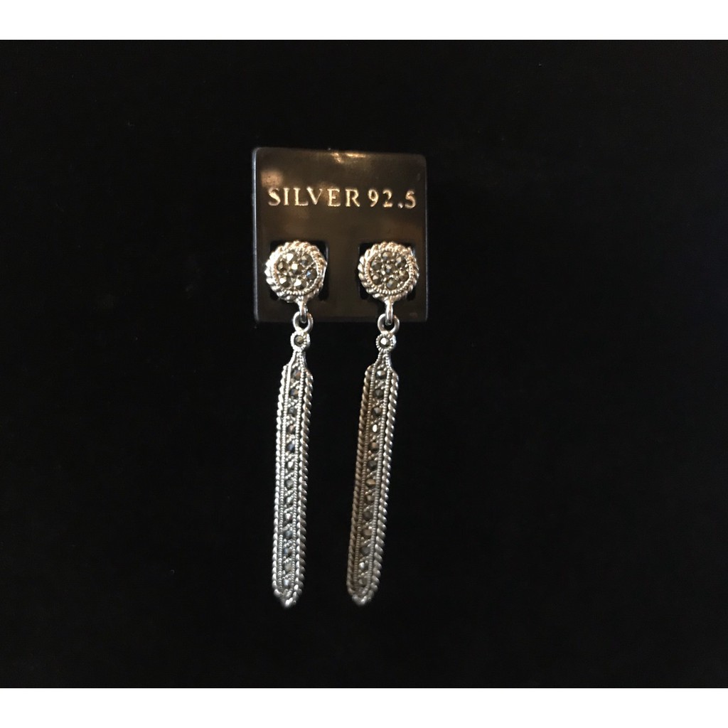 ต่างหูเงิน ต่างหูเงินแท้ 92.5% ต่างหูเงินงานแมกกาไซต์ ต่างหูแมกกาไซค์