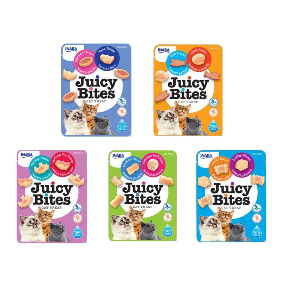 Inaba Juicy Bites ขนมแมว เม็ดนิ่ม ขนาด 11.3 กรัม