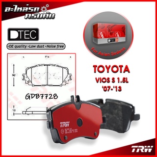 TRW ผ้าเบรคหน้า VIOS S 1.5L 07-13 (GDB7728)