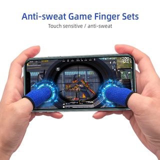 ถุงมือสัมผัสสำหรับเล่นเกมคาร์บอนไฟเบอร์ระดับพรีเมียม Anti-Sweating Hands เพิ่มความไวในการสัมผัส Gaming Finger Sleeve