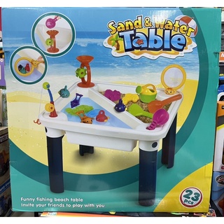 🌈ของเล่น ชุดเล่นน้ำเล่นทราย sand table set ชุดตักทรายใหญ่ ตักทรายจั้มโบ้ GB8801B ตัดทราย23ชิ้น