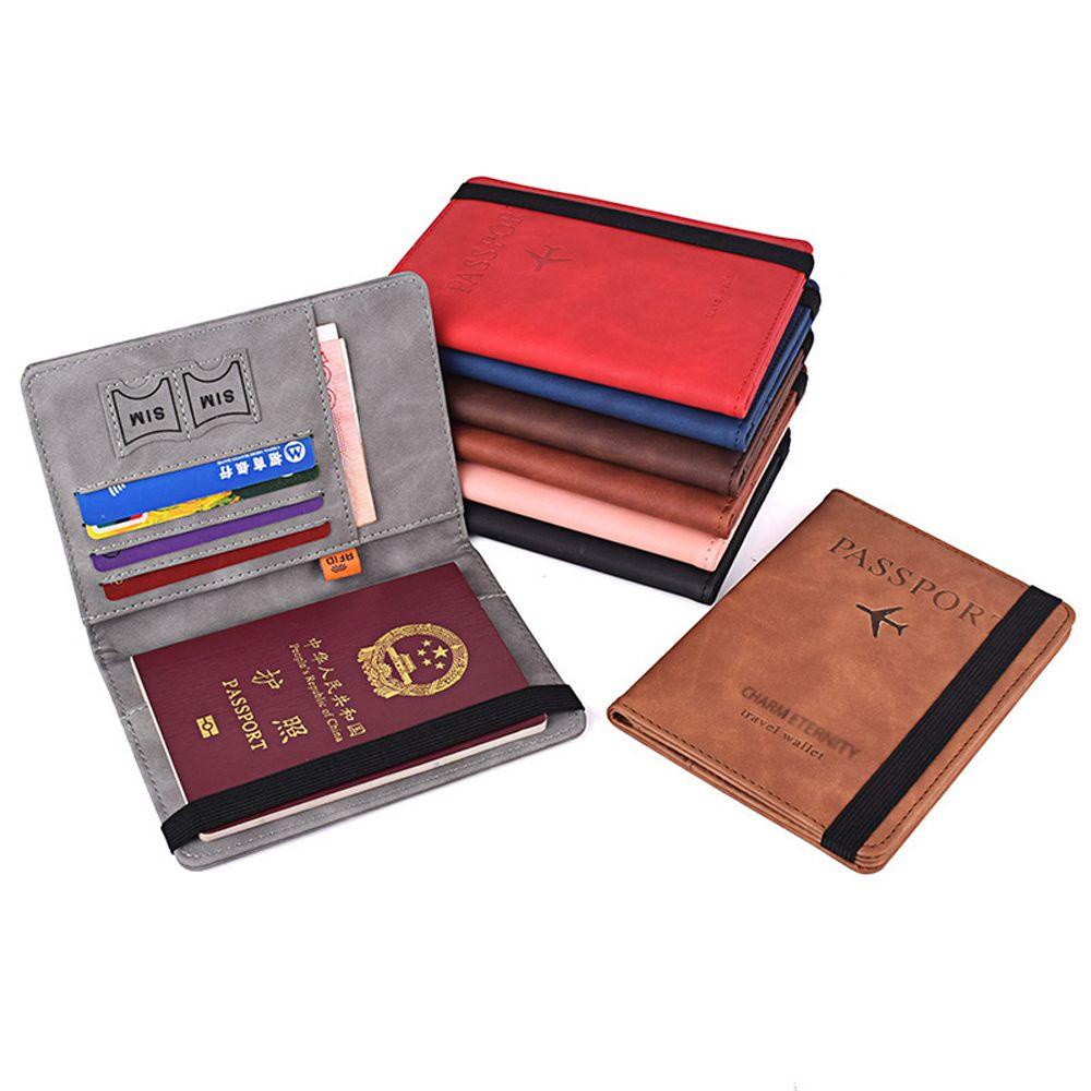 ซองใส่หนังสือเดินทาง วัสดุหนัง กระเป๋าถือ ผู้ถือบัตร อเนกประสงค์ คุณภาพสูง