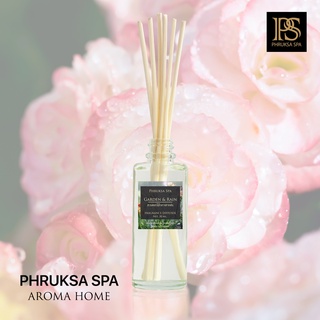 PHRUKSA SPA ก้านไม้หอมปรับอากาศ กลิ่นสวนดอกไม้ 50 มล. (Reed Diffuser Garden&amp;Rain)แถมฟรี! ก้านไม้หวาย