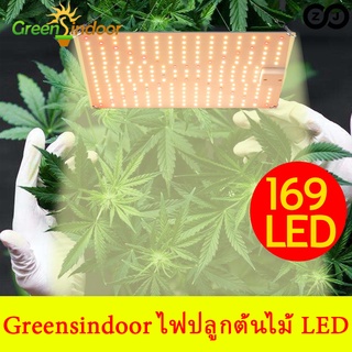 Greensindoor ไฟปลูกต้นไม้ LED 169 ไฟปลูกพืช เต็มสเปกตรัม แสงอาทิตย์ ไฟปลุกต้นไม้ ไฟช่วยต้นไม้ตัวเร็ว มีสวิตช์ปิดเปิด SMD2835 LED Grow Light