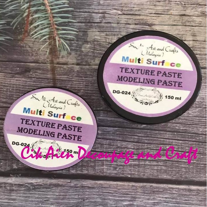 SuNi Art and Craft Texture Paste/Modelling Paste & Texture Sand Paste สําหรับเดคูพาจ & ศิลปะสื่อผสมเ
