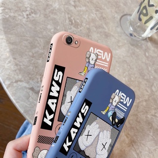 สำหรับ vivo Y55 Y55s Y55L Y55A Y66 Y65 เคสโทรศัพท์พร้อมการ์ตูน kaws ภาพวาดรอยยิ้มกันกระแทกฝาหลังแบบนุ่มกล้องรูปแบบซิลิโคนแบบเต็มตัวป้องกันเลนส์เคสเคสน่ารัก