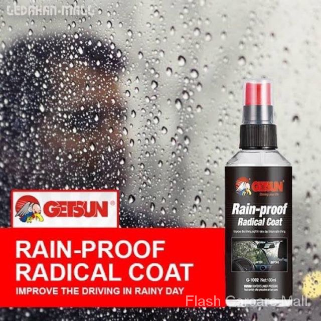 หน้าฝนต้องมี ล้างรถ☔️ น้ำยาเคลือบกระจกไล่น้ำ เคลือบกระจก น้ำไม่เกาะ ไล่น้ำ กันน้ำ ☔️ GETSUN PROOF RA