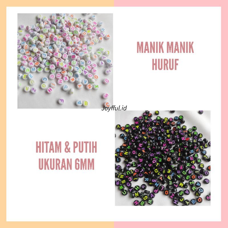 LETTER BEADS สําหรับสร้อยคอ DIY RING BRACELET