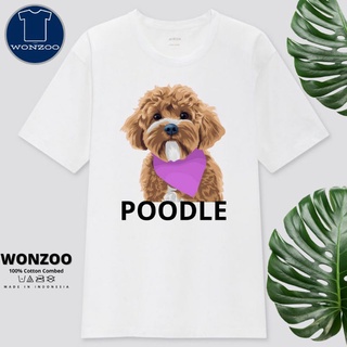 เสื้อยืด ลายสุนัขพุดเดิ้ล DOG LOVERS RED POODLE (ชําระเงินปลายทาง)