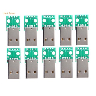 บอร์ดโมดูลอะแดปเตอร์พาวเวอร์ซัพพลาย A Usb Male To Dip 2.54 มิลลิเมตร Pcb 10 ชิ้น