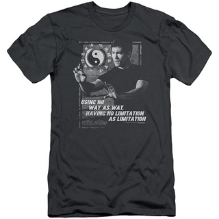 ใหม่ Bruce Lee - เสื้อยืดลําลอง สําหรับผู้ชาย ผู้หญิง ผ้าฝ้าย แขนสั้น ทรงสลิมฟิต ลาย No Way As A Way