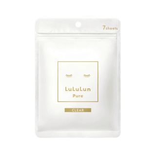 (ซอง 7 แผ่น) LuLuLun Pure Clear Face mask ลูลูลูน แผ่นมาส์กหน้า สูตรผิวกระจ่างใส เพียว เคลียร์