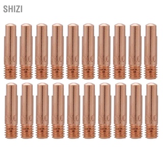 Shizi ปลายทองแดง 20 ชิ้นสําหรับ 15AK Mig / Mag 0.8 / 1.0 มม.